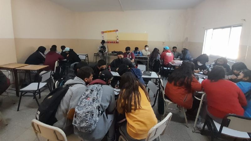 Educación realizó actividades en la Secundaria N° 84 de La Viñita
