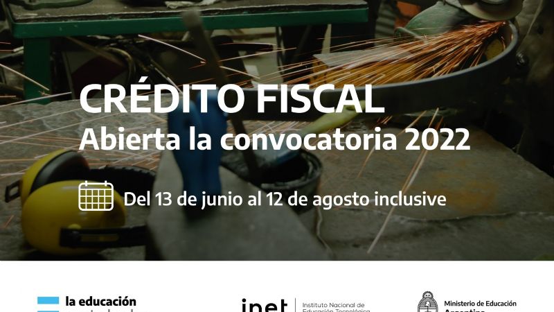 Se abre la convocatoria 2022 de Crédito Fiscal para proyectos de Educación y Trabajo