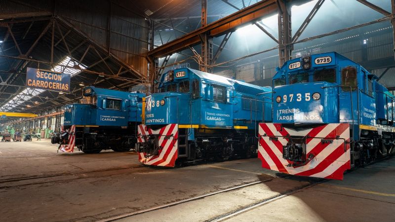 Locomotoras y nuevos vagones contenedores se suman a los Trenes Argentinos de Cargas