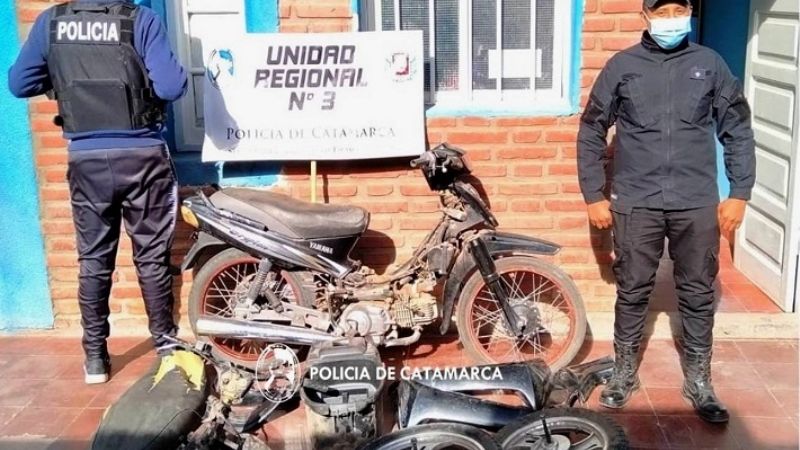 Secuestran motopartes y una moto en Belén