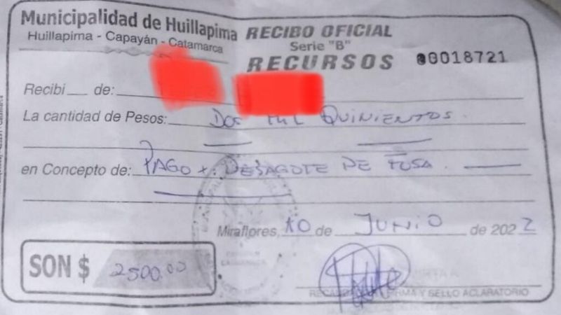 Municipio cobra $2.500 por servicio de camión atmosférico