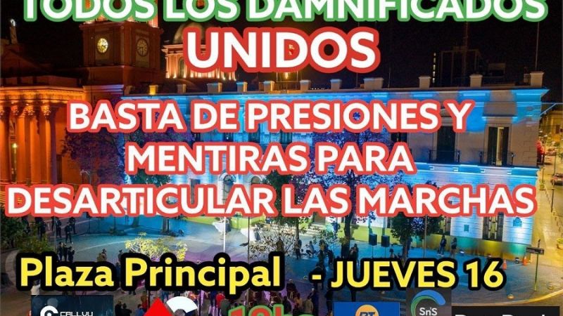 Ahorristas se manifestaron en el centro