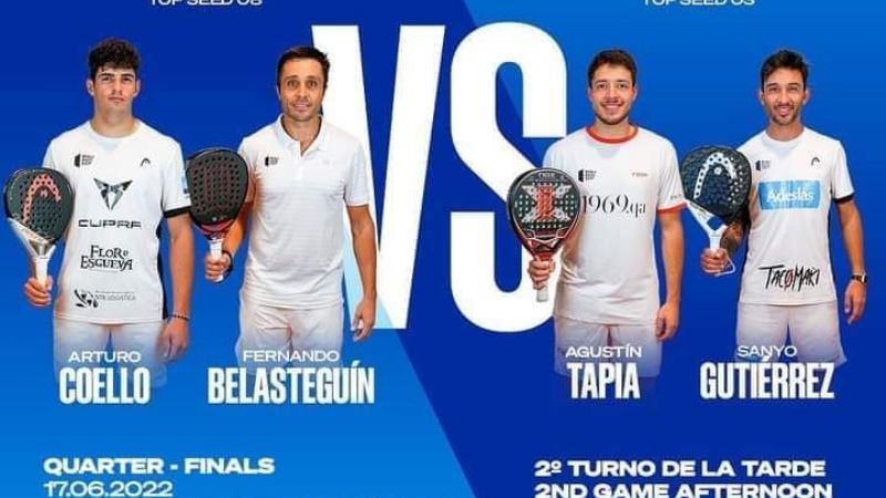 Agustín Tapia y Sanyo Gutiérrez juegan 4tos en Francia
