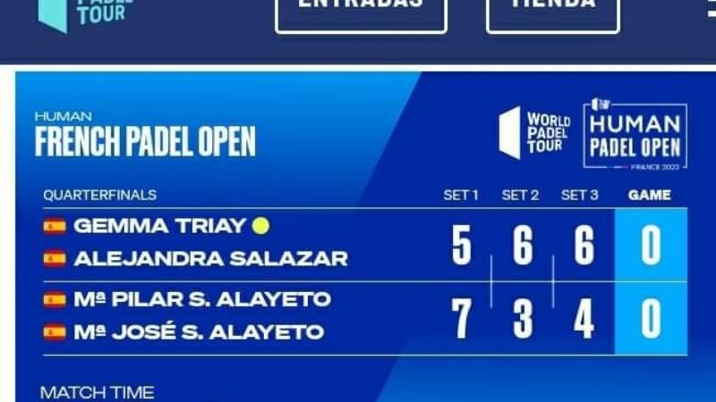 Agustín Tapia y Sanyo Gutiérrez juegan 4tos en Francia