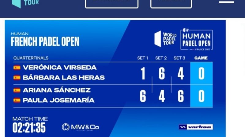 Agustín Tapia y Sanyo Gutiérrez juegan 4tos en Francia