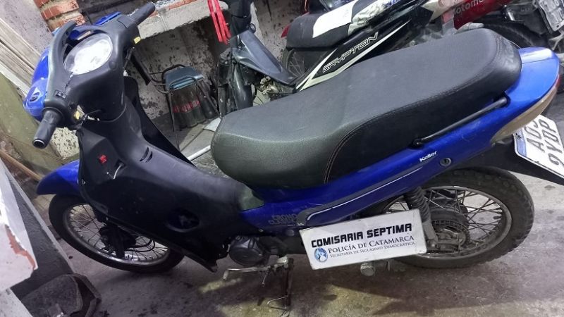 Robó una moto, derrapó en la huída, y terminó en el hospital y detenido