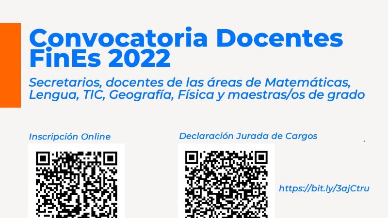 Convocatoria Docentes FinEs 2022