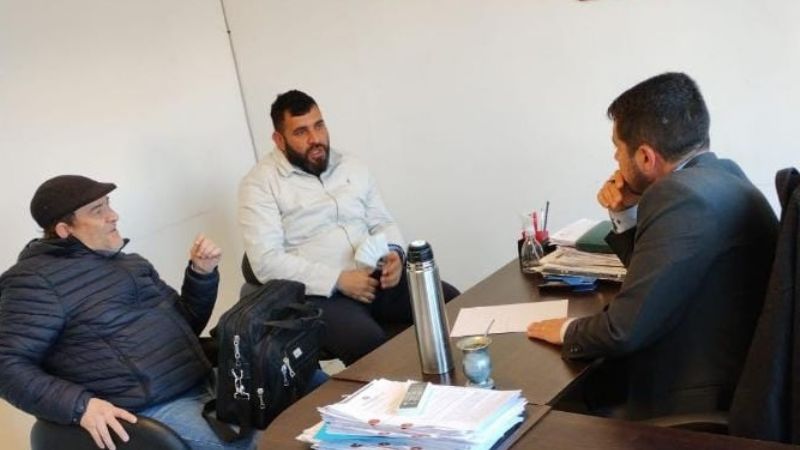 Autoridades del “Círculo” con el titular de la IGPJ