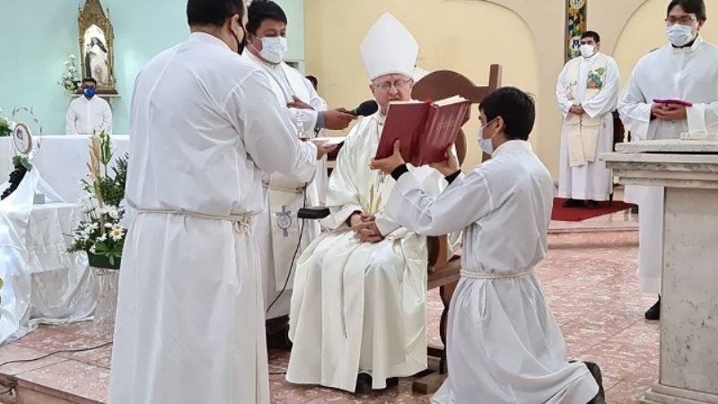 Instituyen acólito al seminarista Leandro Roldán