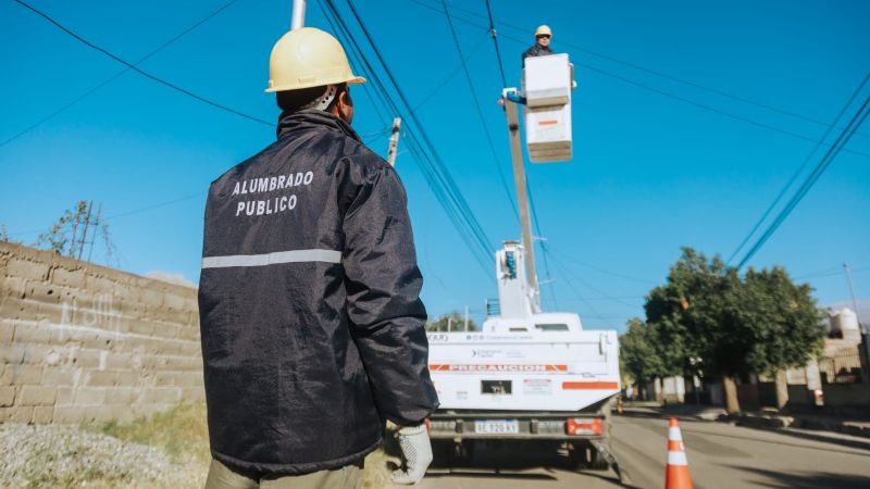 La iluminación LED llegó al barrio Eva Perón