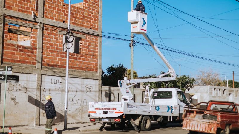 La iluminación LED llegó al barrio Eva Perón