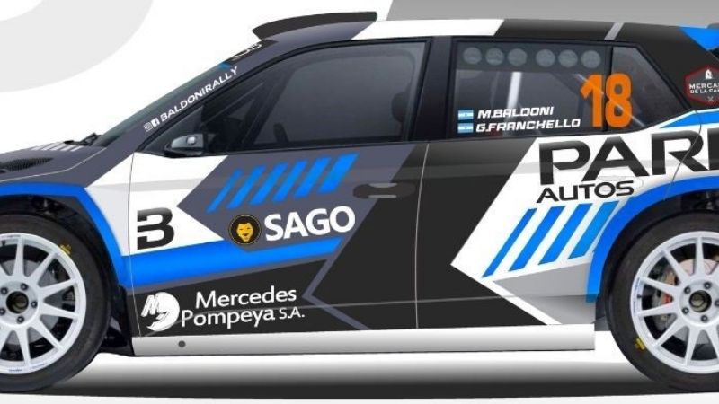 Baldoni estrena un Skoda del equipo Baratec, en Catamarca