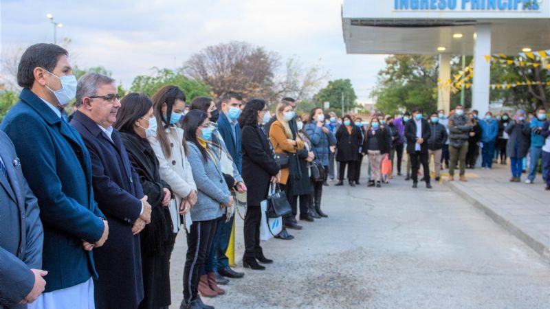 Raúl participó de los actos por los 136 años del Hospital San Juan Bautista