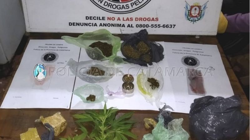 Secuestran sustancias prohibidas y dinero en efectivo