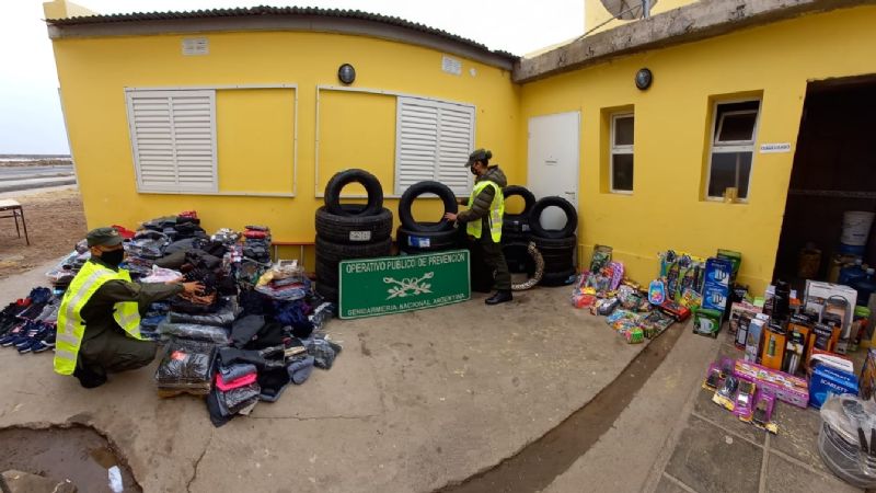 Secuestraron mercadería de contrabando con un avalúo que supera el millón de pesos