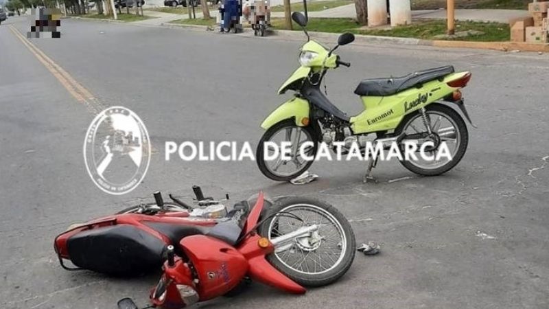 Cuatro heridos en un choque de motos