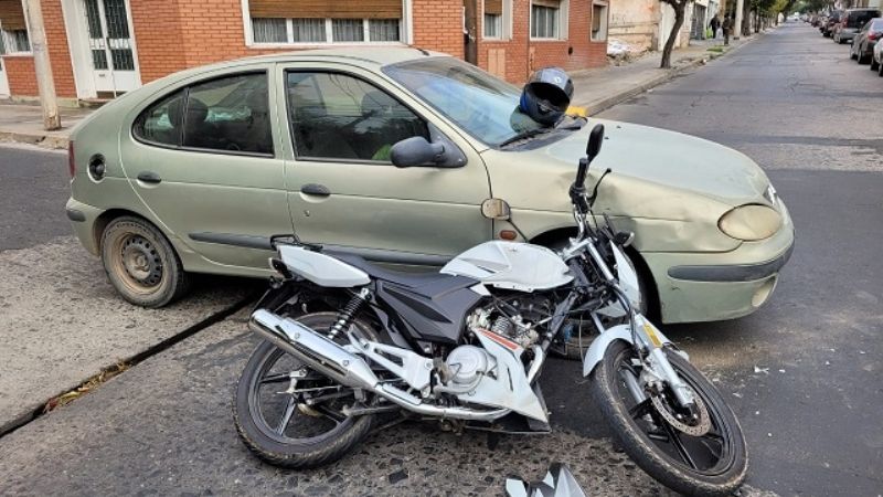Accidente en pleno centro