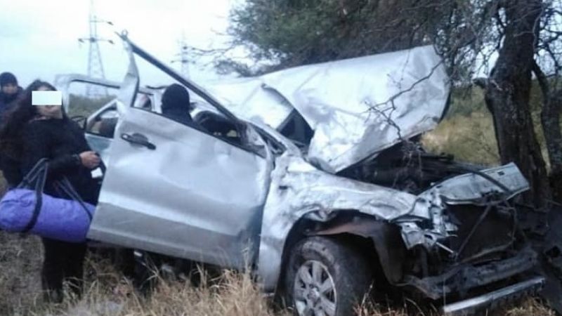 Vuelco cerca de La Guardia