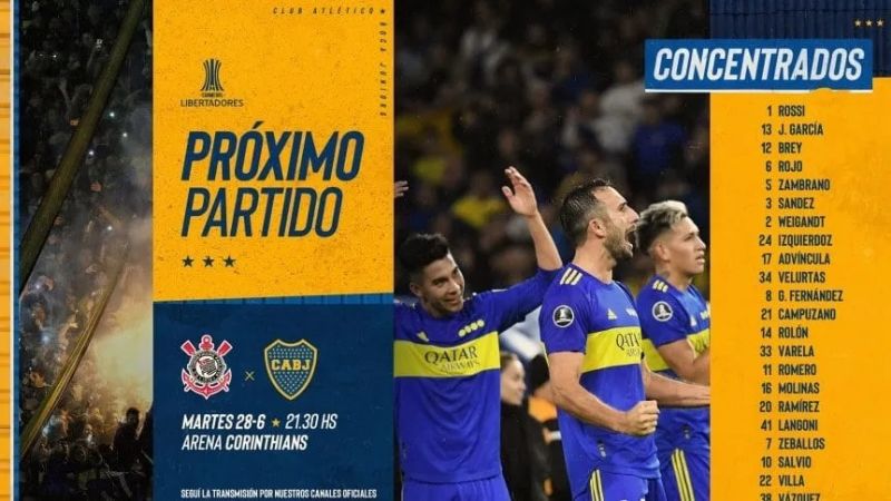 Boca con todo listo para jugar ante Corinthians