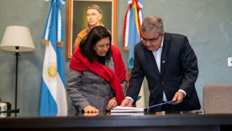 El gobernador recibió a Vilma Molina