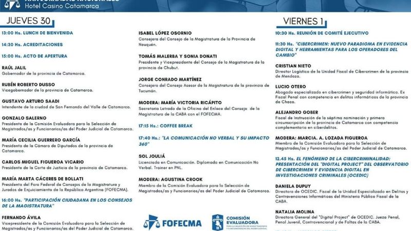 Hoy comienzan las jornadas nacionales de FOFECMA