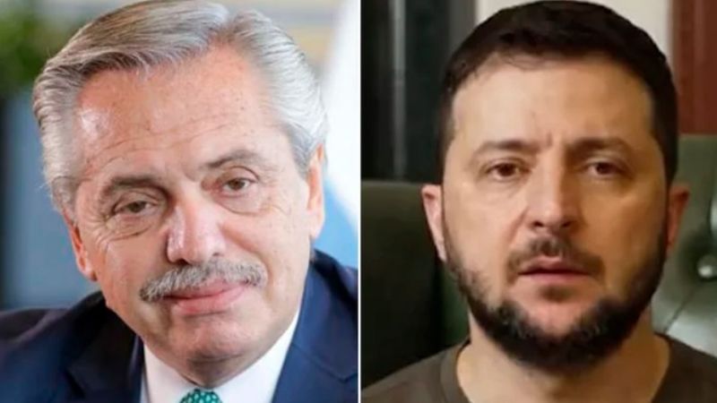Alberto Fernández hablará con el presidente de Ucrania Volodimir Zelenski