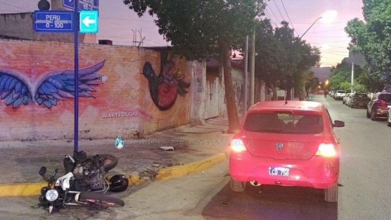 Un mujer resultó lesionada en un siniestro vial