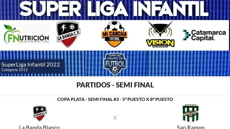 Juegan las Semifinales de la Superliga Infantil de Fútbol