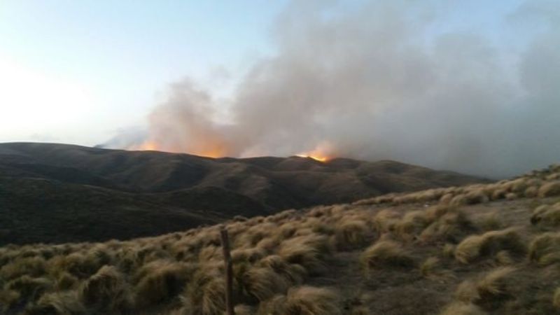 Crítica situación por los incendios forestales en la provincia
