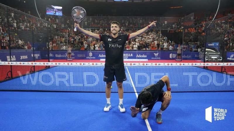 El catamarqueño Tapia en la cúspide del padel mundial