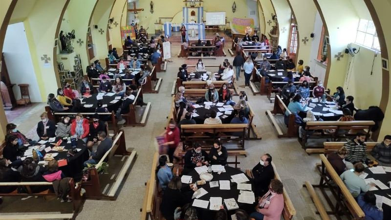 Hubo una importante participación en la Asamblea parroquial de Jesús Niño