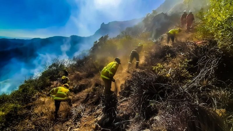 Información actualizada de los incendios forestales en la provincia