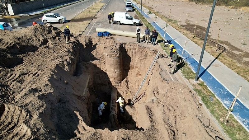 Después de 48 horas, Valle Chico vuelve a tener agua