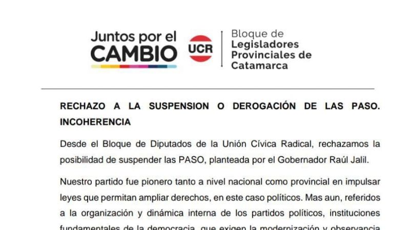 La oposición en contra de derogar las PASO