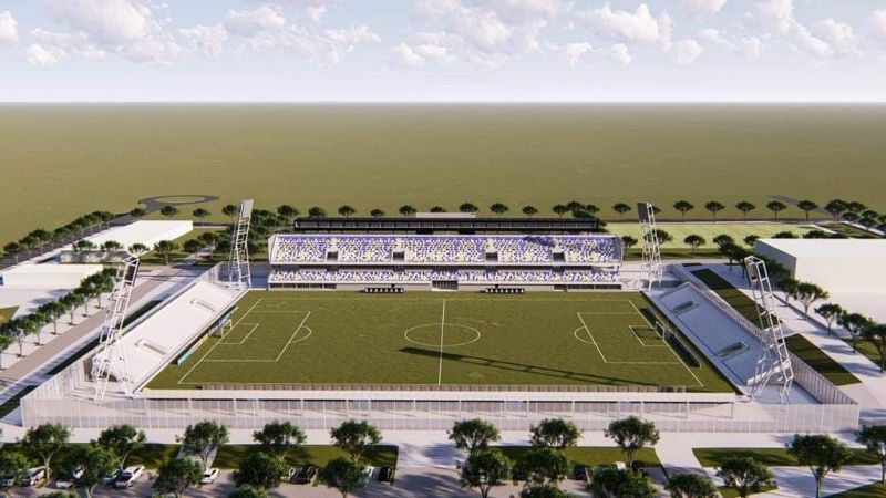 Policial presentó el proyecto de su futuro estadio y predio polideportivo