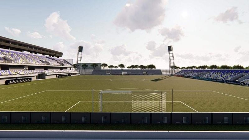 Policial presentó el proyecto de su futuro estadio y predio polideportivo