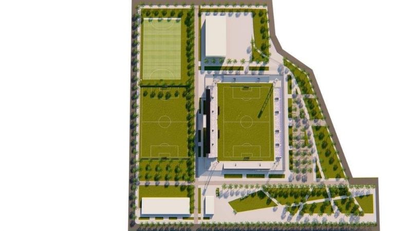 Policial presentó el proyecto de su futuro estadio y predio polideportivo