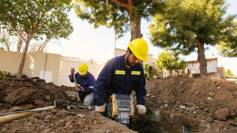 Más vecinos de Valle Viejo conectados a la Red de Cloacas