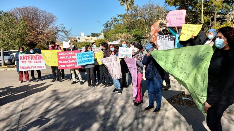 En salud reclamaron un salario digno