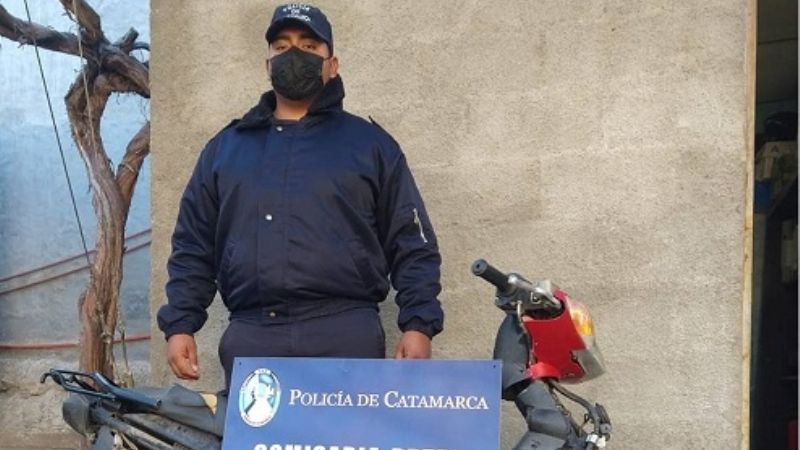 Recuperan una motocicleta robada