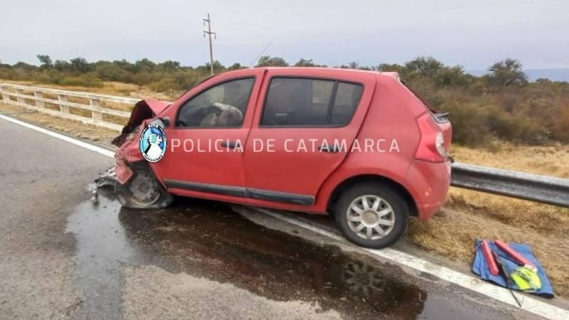 Siete personas resultaron heridas en un choque en la Ruta Nacional N°38