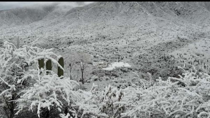 Andalgalá teñida de blanco es un paraíso