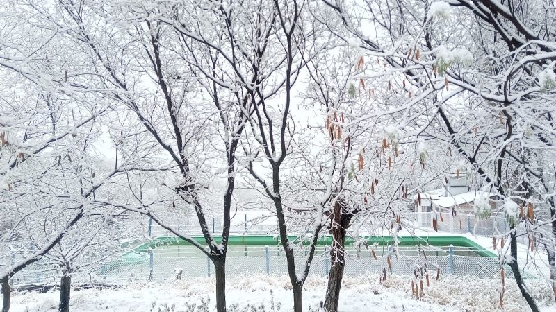 Paisajes de Mutquín, tras la nevada