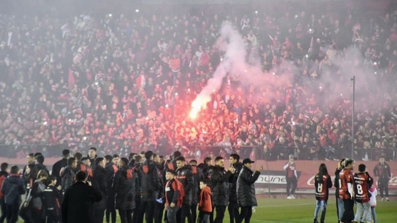 Banderazo de Newell's en la previa del clásico con Central
