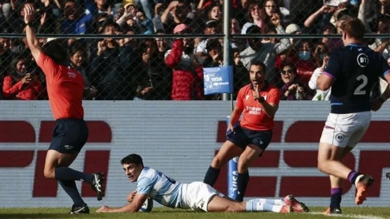 Los Pumas vencieron a Escocia, en el debut de Cheika como DT