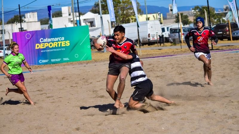 Finales de Beach Rugby y otras actividades en el Poncho