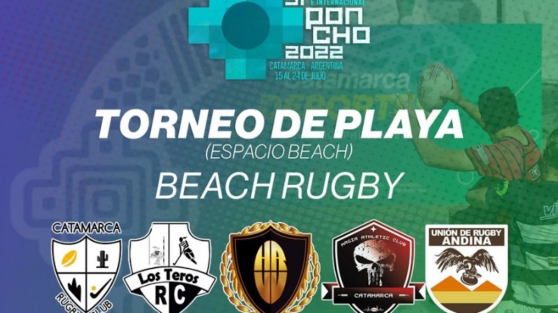 Finales de Beach Rugby y otras actividades en el Poncho
