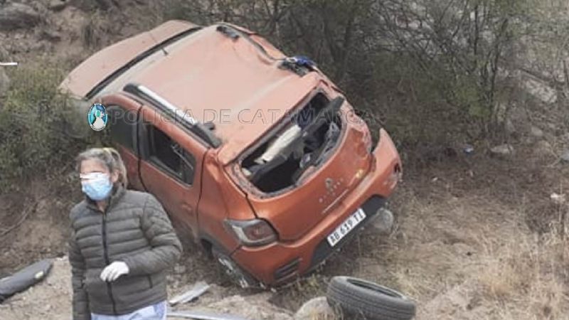 Salió despedido de su vehículo y fue hospitalizado