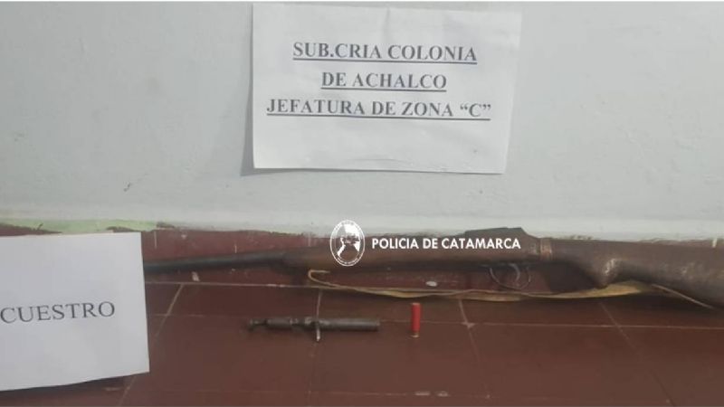 Amenazó de muerte con una escopeta