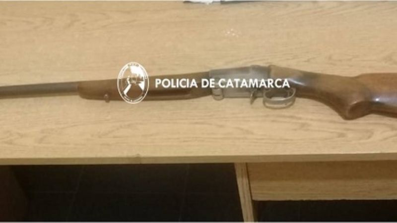 Secuestran una escopeta